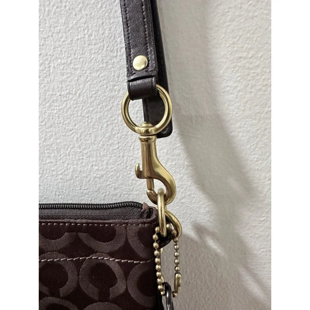 Coach Madison Med Dark Brown Crossbody Bag